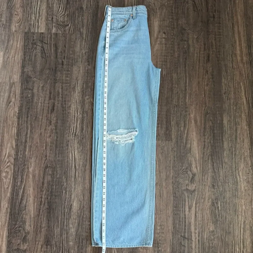 MOTHER SNACKS! The Fun Dip Puddle Wide Leg Jeans in Lots of Nibbles Size 26
